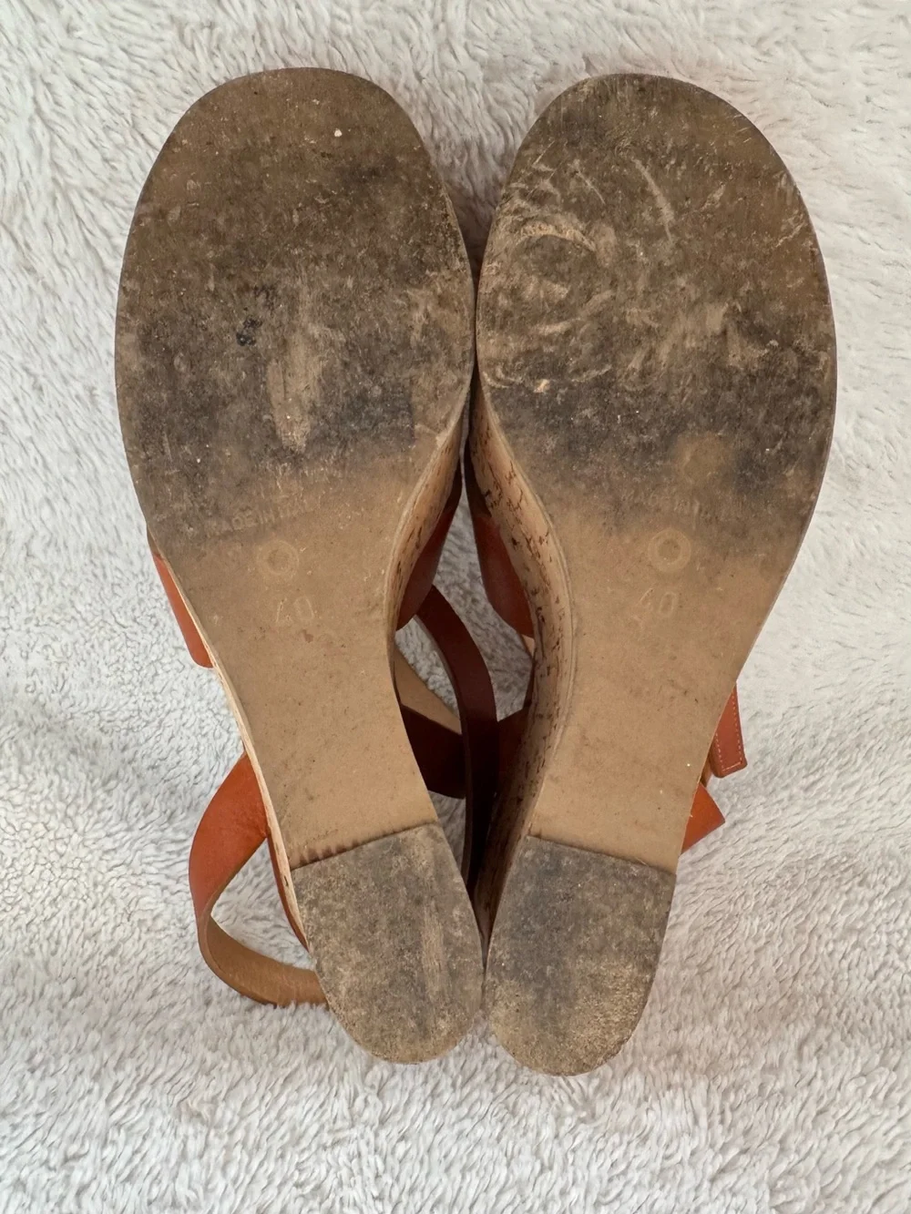 L’Auture Chose leather cork platform sandals size 40 Shopbop